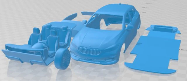 1 Series F40 2020 Printable Car 3D Print Model .c4d .max .obj .3ds .fbx .stl .blend 