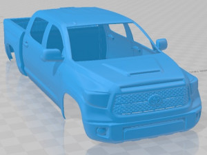 Toyota Tundra TRD 2018 Printable Body Car 3Dプリントモデル
