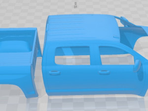 Toyota Tundra TRD 2018 Printable Body Car 3Dプリントモデル