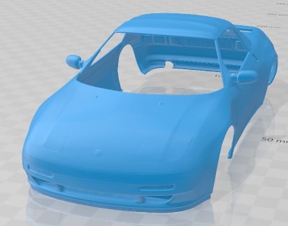 Lotus Elan S2 1994 Printable Body Car Modello di stampa 3D .c4d .max .obj .3ds .fbx .stl .blend 