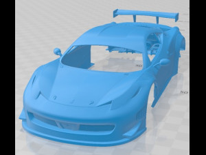 Ferrari 458 GT3 2014 Printable Body Car 3D 打印模型