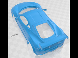 Ferrari 458 GT3 2014 Printable Body Car Modello di stampa 3D