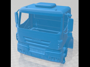 Iveco Trakker Printable Cabin Truck 3Dプリントモデル