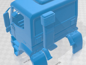 Iveco Trakker Printable Cabin Truck 3D 프린트 모델