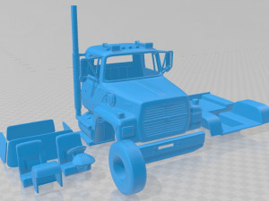 LN8000 1995 Printable Cabin Truck 3D Baskı Modeli