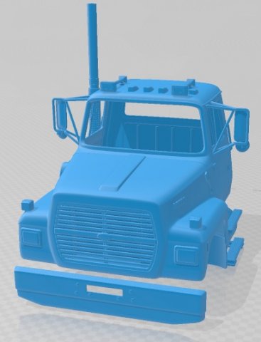 LN8000 1995 Printable Cabin Truck Modèles 3D en vedette .c4d .max .obj .3ds .fbx .stl .blend 