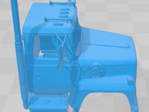 LN8000 1995 Printable Cabin Truck Modèles 3D en vedette
