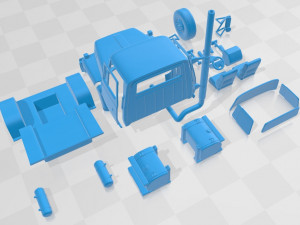 LN8000 1995 Printable Cabin Truck 3D 프린트 모델
