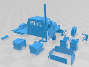 LN8000 1995 Printable Cabin Truck 3D 프린트 모델