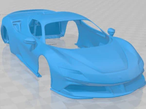 Ferrari SF90 Spider 2021 Printable Body Car 3D Print Model