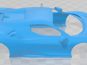Ferrari SF90 Spider 2021 Printable Body Car 3D Принт Модель