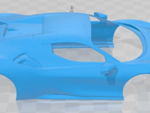 Ferrari SF90 Spider 2021 Printable Body Car 3D Print Model