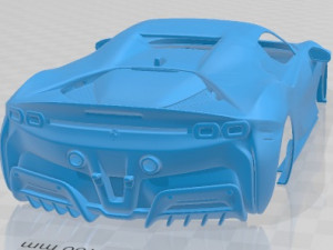 Ferrari SF90 Spider 2021 Printable Body Car 3D Принт Модель