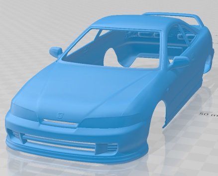 Honda Integra Type R Coupe 1995 Printable Body Car 3D Print Model .c4d .max .obj .3ds .fbx .stl .blend 
