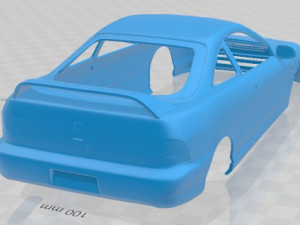 Honda Integra Type R Coupe 1995 Printable Body Car 3D Print Model