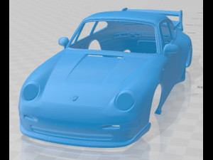 Porsche 911 Carrera Clubsport 1995 Printable Body Car 3D-Druckmodell