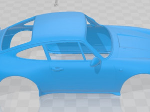 Porsche 911 Carrera Clubsport 1995 Printable Body Car 3D printmodel