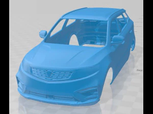 Proton X70 2018 Printable Body Car 3D Print Model