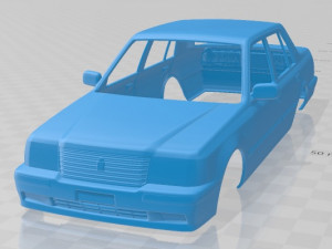 Toyota Crown Comfort S10 1995 Printable Body Car Modelo de impresión 3D