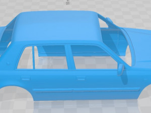 Toyota Crown Comfort S10 1995 Printable Body Car 3D प्रिंट मॉडल