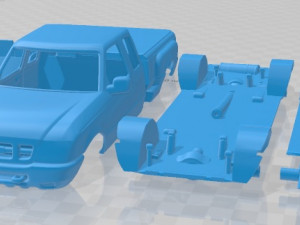 Ranger Extended Cab Flare Side XLT 1998 Printable Car 3D Print Model