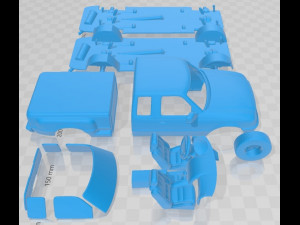 Ranger Extended Cab Flare Side XLT 1998 Printable Car 3D 打印模型