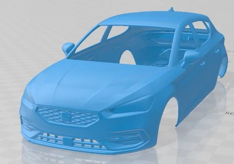 Seat Leon FR 2020 Printable Body Car 3D Print Model .c4d .max .obj .3ds .fbx .stl .blend