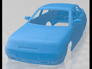 Carro com carroceria imprim&iacute;vel VAZ Lada 2110 Sedan 1995 Modelo de Impressão 3D