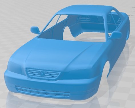 Honda Saber UA1 1995 Printable Body Car 3D Принт Модель .c4d .max .obj .3ds .fbx .stl .blend 