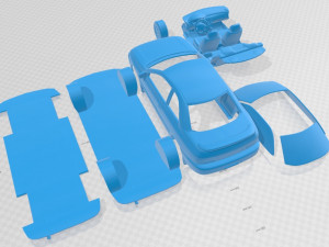 Subaru Impreza Coupe 1995 Printable Car 3Dプリントモデル