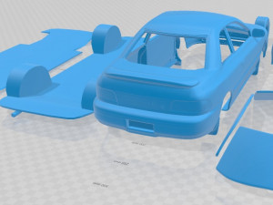 Subaru Impreza Coupe 1995 Printable Car 3Dプリントモデル