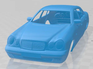 Mercedes Benz E Klasa W210 Sedan 1996 Nadwozie do druku Model do druku 3D