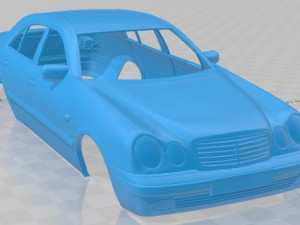 Mercedes Benz E Class W210 Sedan 1996 Printable Body Car 3D-printmodel