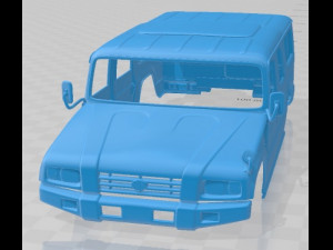 Toyota Mega Cruiser BXD20 1996 Printable Body Car 3D Принт Модель