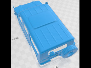 Toyota Mega Cruiser BXD20 1996 Printable Body Car 3D 프린트 모델