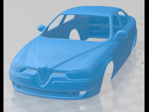アルファ ロメオ 156 1997 印刷可能なボディカー 3Dプリントモデル
