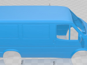 Transit L1H1 1994 Printable Body Van 3D Print Model