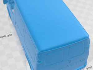 Transit L1H1 1994 Printable Body Van 3D Print Model