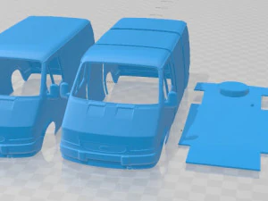 Transit L1H1 1994 Printable Van 3D Print Model