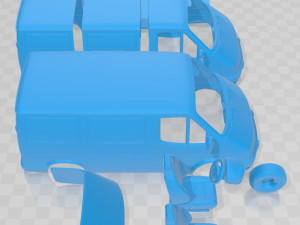 Transit L1H1 1994 Printable Van Modello di stampa 3D
