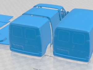Transit L1H1 1994 Printable Van 3D Print Model