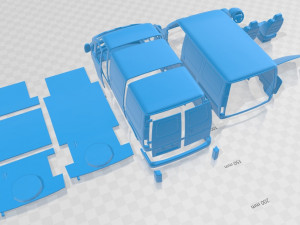 Transit L1H1 1994 Printable Van 3D Принт Модель