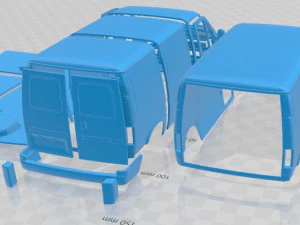 Transit L1H1 1994 Printable Van 3D Print Model