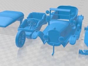 Model T 4door Tourer 1924 Printable Car Modelo de impresión 3D