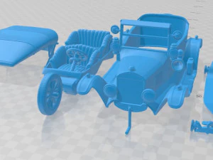Mod&egrave;le T 4 portes Tourer 1924 Voiture imprimable Modèles 3D en vedette