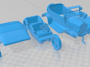 Model T 4door Tourer 1924 Printable Car 3D 프린트 모델