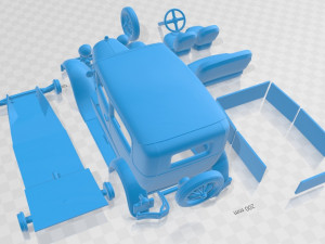 Model A Tudor 1929 Printable Car 3D-printmodel