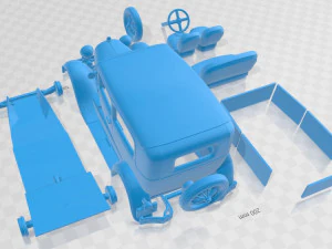 Model A Tudor 1929 Printable Car 3D Print Model