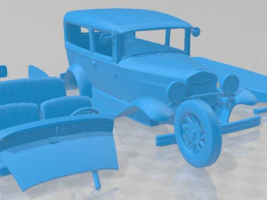 Model A 1927 Printable Car 3D Print Model