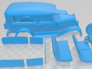 Model A 1927 Printable Car 3D Print Model
